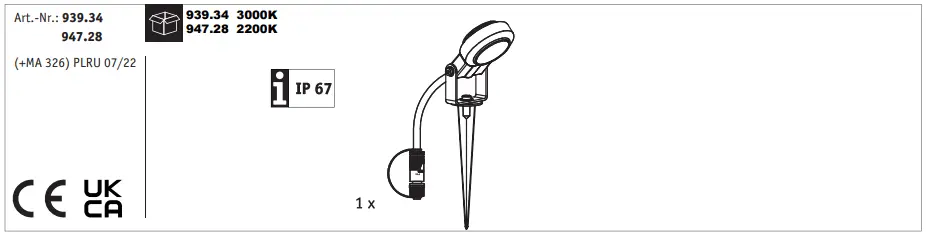 Paulmann 939.34 Plug & Shine LED Garden Spotlight-fig1