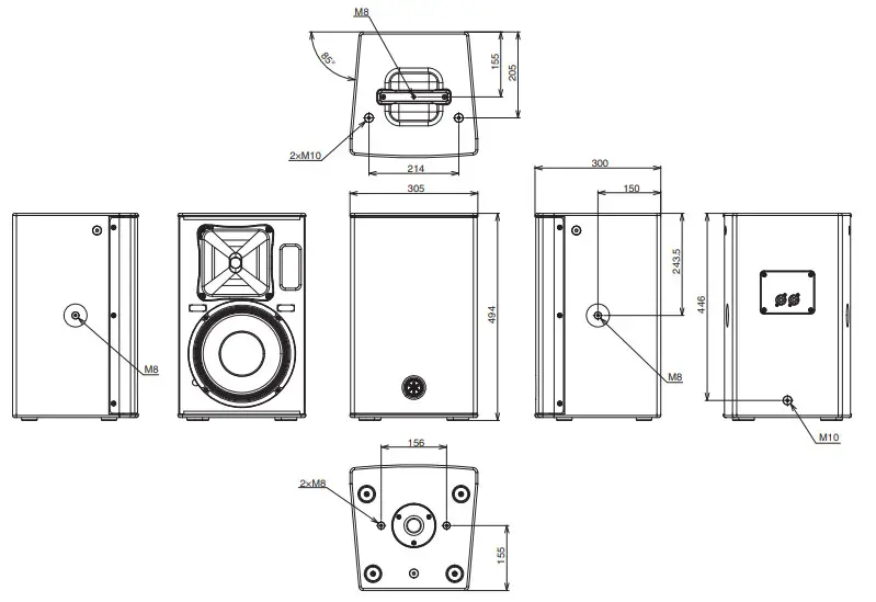 YAMAHA CHR15 15 inch 2-Way Passive Loudspeaker -CHR10