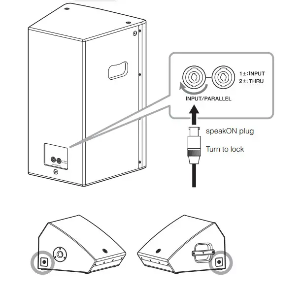 YAMAHA CHR15 15 inch 2-Way Passive Loudspeaker -Rear