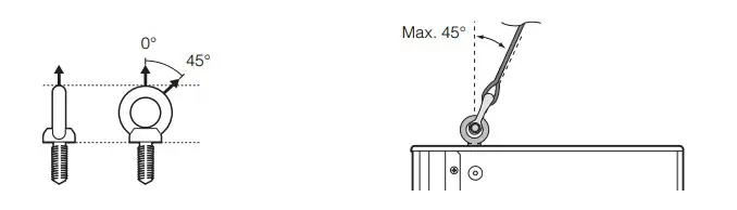 YAMAHA CHR15 15 inch 2-Way Passive Loudspeaker -Suspension angle