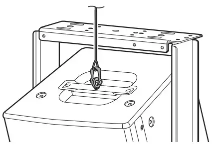 YAMAHA CHR15 15 inch 2-Way Passive Loudspeaker -bracket.