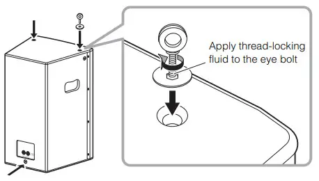 YAMAHA CHR15 15 inch 2-Way Passive Loudspeaker - eye bolts