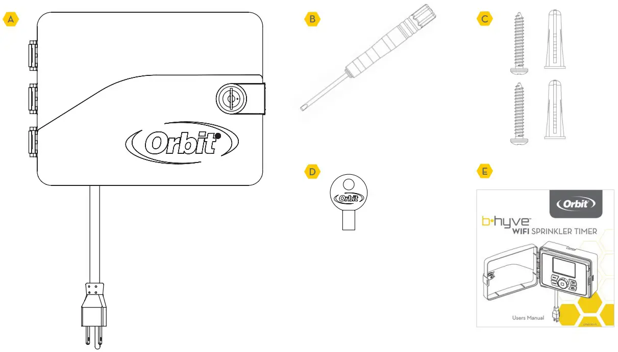 ORBIT 57950 B hyve Smart 12 Zone Indoor Outdoor Sprinkler Controller - FIGURE 1