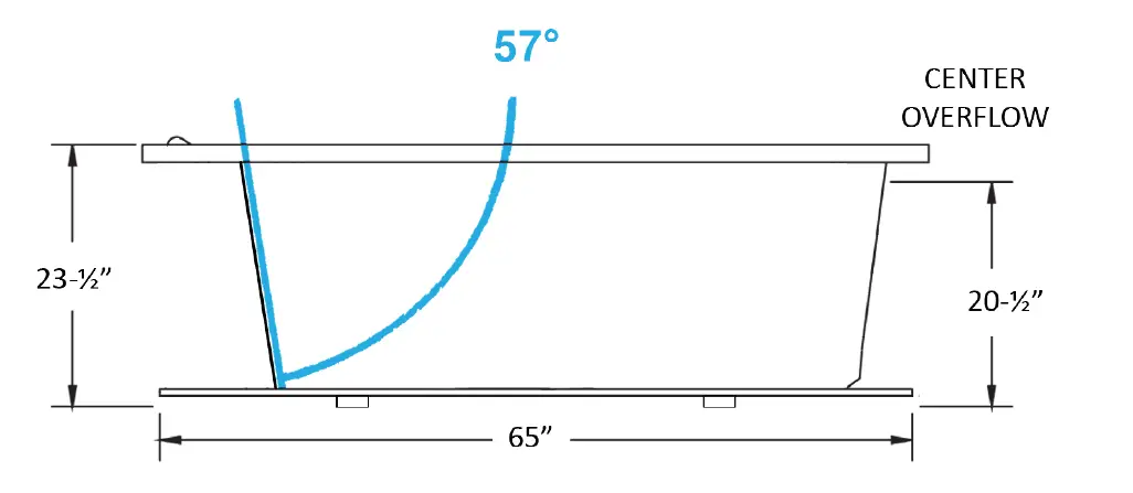MANSFIELD 3781201 Acrylic Swirl-Way Bathtub 3