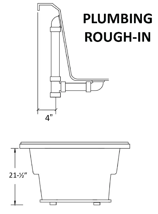MANSFIELD 3781201 Acrylic Swirl-Way Bathtub 4
