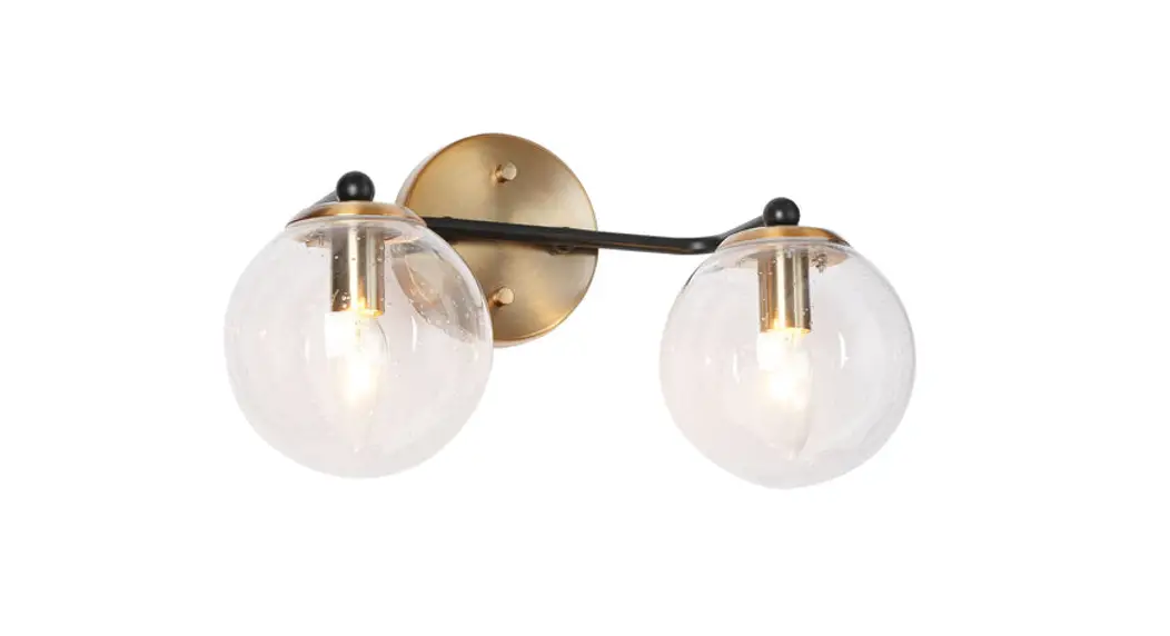 Zevni A04691 14.6-inch 2-light Gold And Black With Seeded Glass Modern-contemporary Vanity Light Installation Guide Zevni A04691 14.6-inch 2-light Gold And Black With Seeded Glass Modern-contemporary Vanity Light Installation Guide
