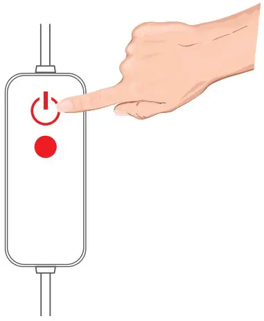 COMFIER CF 6025 Graphene Heated Eye Mask - temperature control 1