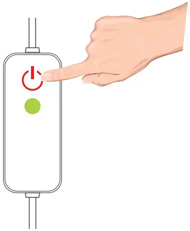 COMFIER CF 6025 Graphene Heated Eye Mask - temperature control 2