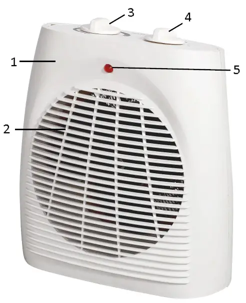 marta MT-FH2528A Home Fan Heater 1