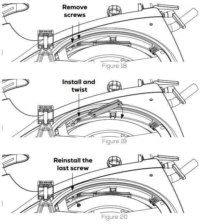 BODY BIKE Supreme Special Edition Indoor fietsen Indoor cycling Instruction Manual - Figure 18,19,20