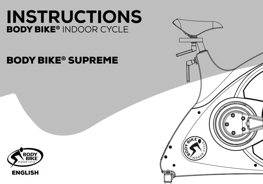 BODY BIKE Supreme Special Edition Indoor fietsen Indoor cycling Instruction Manual