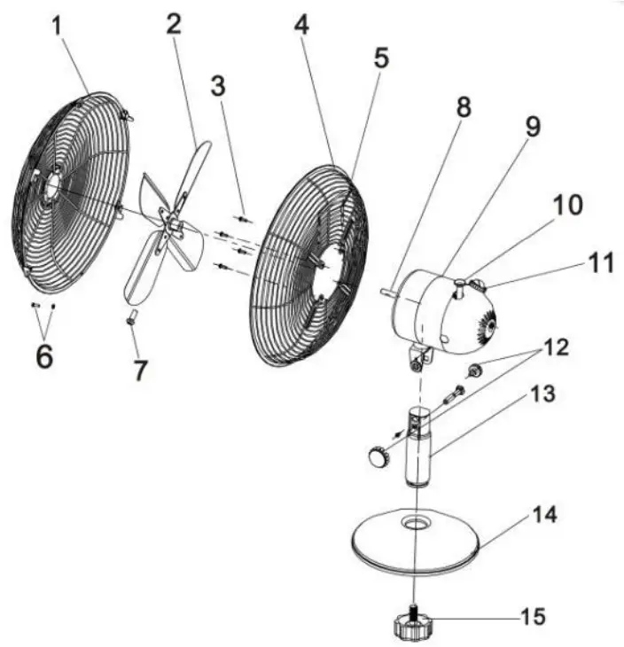 emerio FN-110139.1 Desk Fan - fig 1