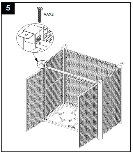 Hiland AFP-BAR-SLT Bar Height Slate Top Fire Pit - 11