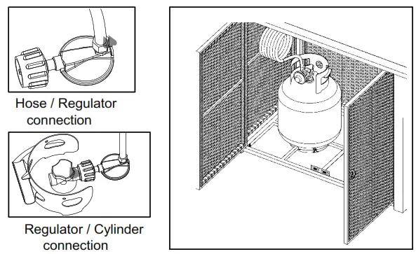 Hiland AFP-BAR-SLT Bar Height Slate Top Fire Pit - 19