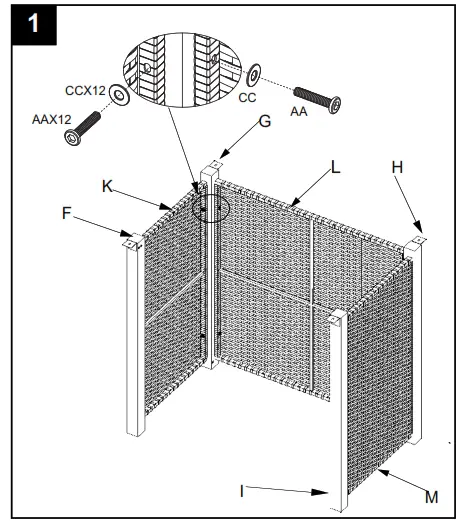 Hiland AFP-BAR-SLT Bar Height Slate Top Fire Pit - 4