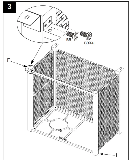 Hiland AFP-BAR-SLT Bar Height Slate Top Fire Pit - 8