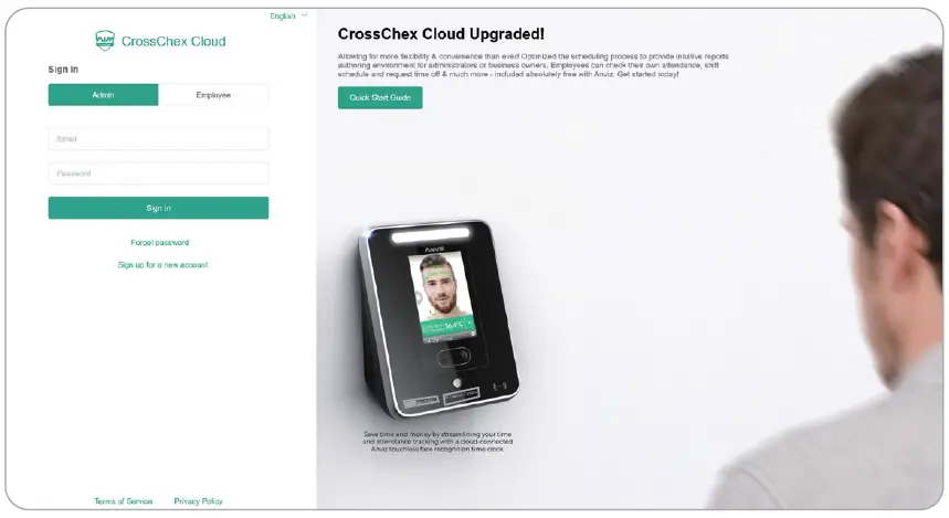 ANVIZ-CX7-Touchless-Face-Recognition-Time-Clock-FIG-1