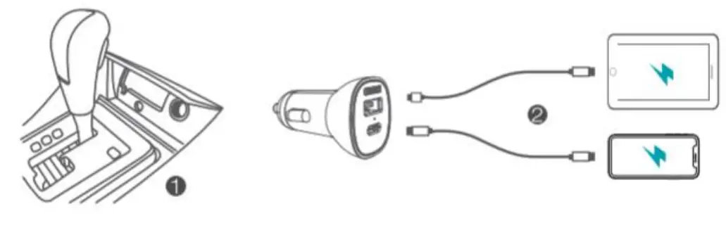 Choetech TC0005 PD 20 W Dual-Port Car Charger - charger