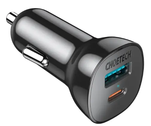 Choetech TC0005 PD 20 W Dual-Port Car Charger
