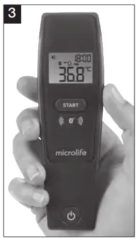 microlife Non Contact Thermometer NC150 BT - 3