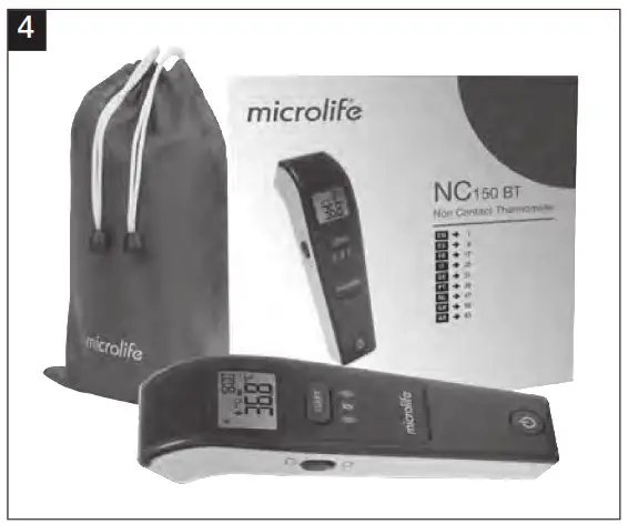 microlife Non Contact Thermometer NC150 BT - 4