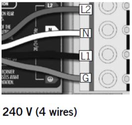 Spa & Hot Tub - 240 V (4 wires)