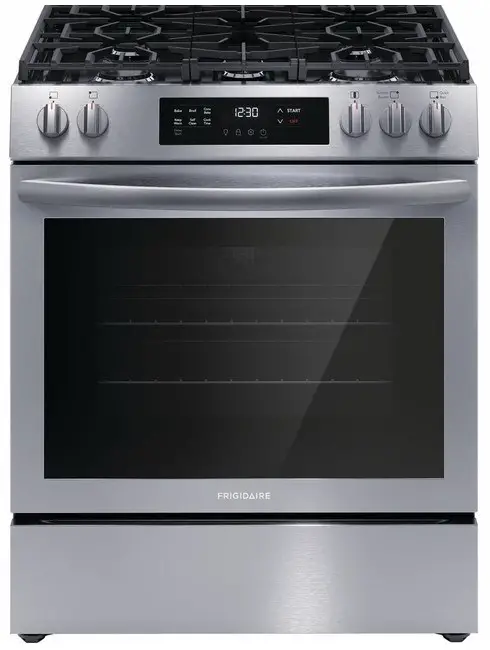 FRIGIDAIRE FCFG3083AS 30 Inch Gas Front Control Freestanding Burner