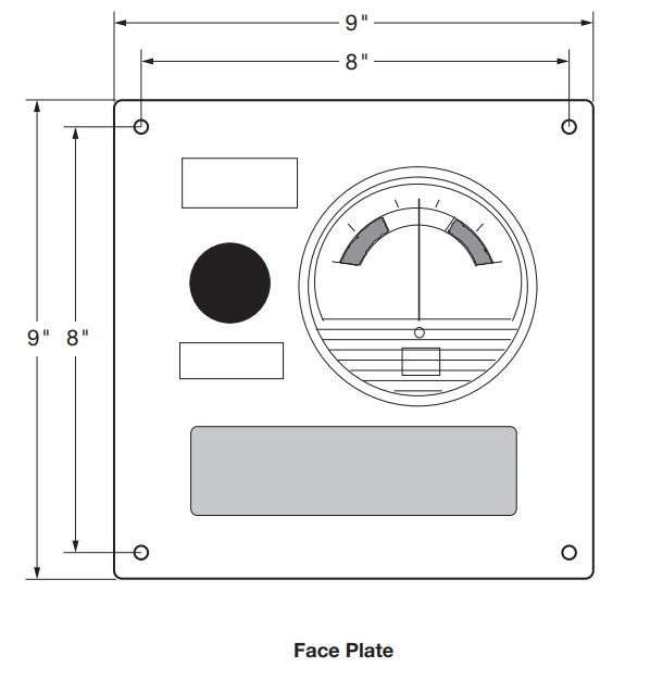 nVent Series 1001A Type Y or Z Pressurization Purging Kits - Face Plate