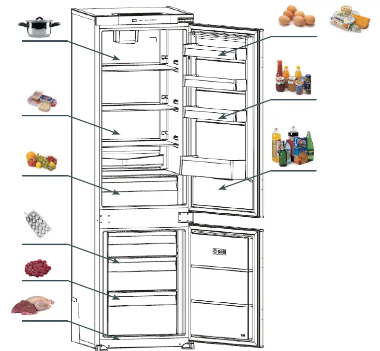 Amica EKGCS 387 985 Refrigerator Freezer 13