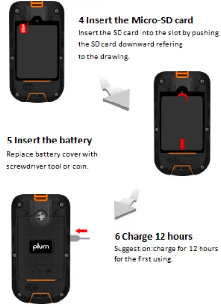 plum RAM8 Phone quick power on 1