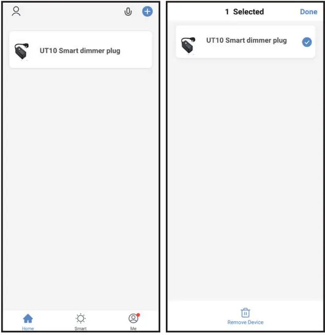 otdair 31939191 Smart Plug in Dimmer User Manual - Remove device