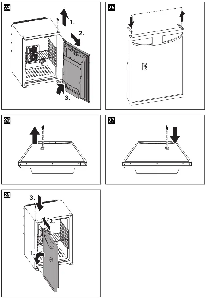 DOMETIC Refrigeration ECOLINE Minibar - Fig. 24-28