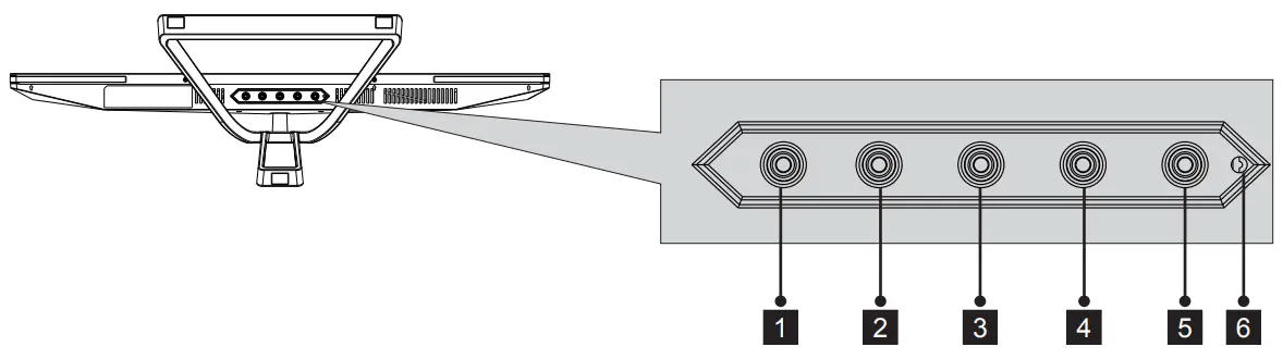 VIOTEK GFV22CB 21 Gaming Monitor-Buttons