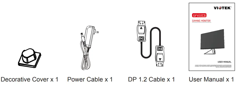 VIOTEK GFV22CB 21 Gaming Monitor-Contents2