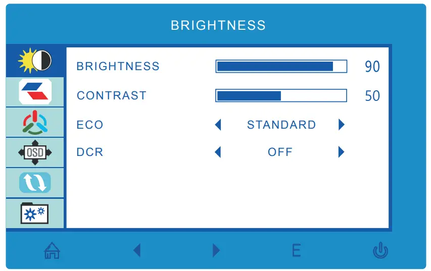 VIOTEK GFV22CB 21 Gaming Monitor-menu