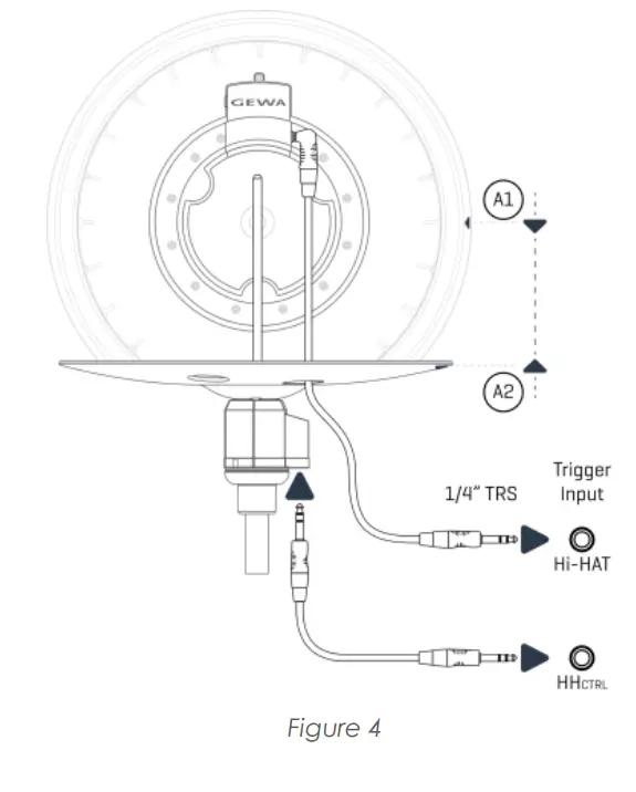 GEWA Electronic Hi-Hat Cymbals - Assembly5