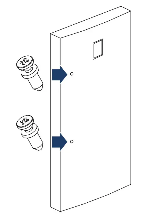 INSIGNIA 17 or 21 Cu. Ft. Upright Convertible Freezer - Installing the door handle