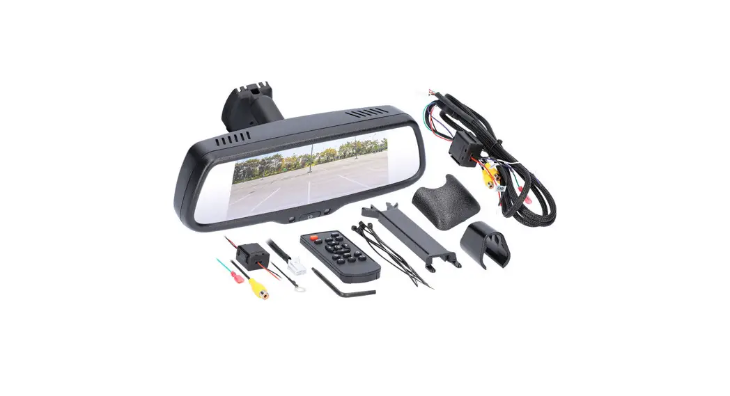 Ibeam Te-rm7 Universal 7 Inch Mirror Monitor Single View 3-inputs Installation Guide