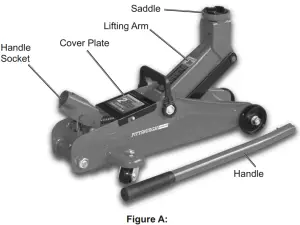 PITTSBURGH 2 TON Compact Trolley Jack - fig