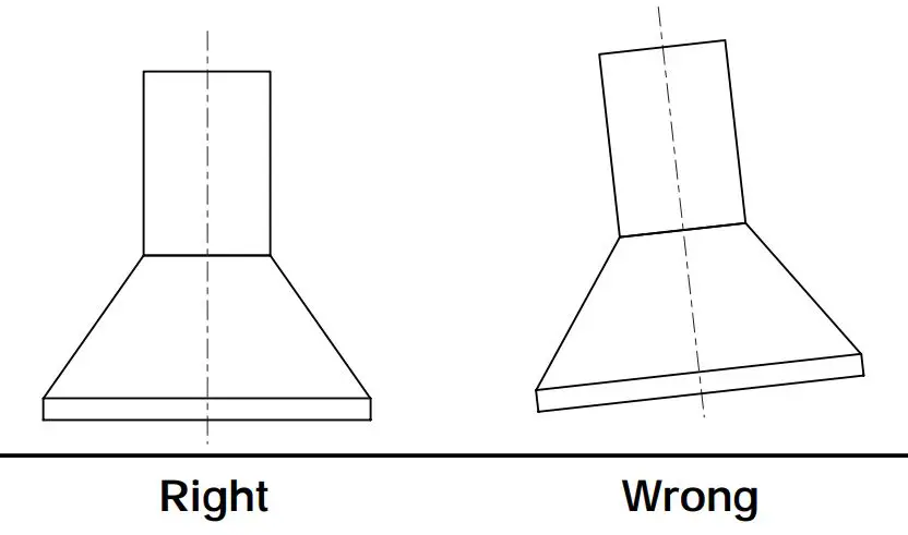 comfee 330155 Canopy Rangehood User Guide - Hook the hood body