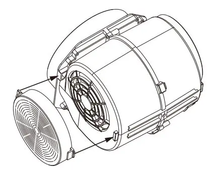 comfee 330155 Canopy Rangehood User Guide - REPLACING THE ACTIVATED CHARCOAL FILTER