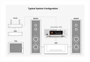 aurender A30 Server -typical systwm