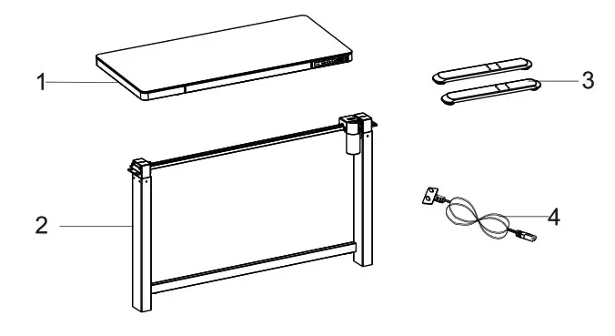 FlexiSpot All-in-One Standing Desk- Component