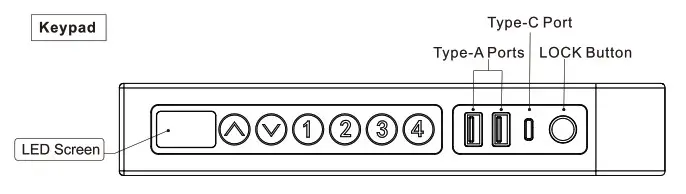 FlexiSpot All-in-One Standing Desk- Keypad