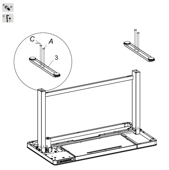 FlexiSpot All-in-One Standing Desk- Step 2