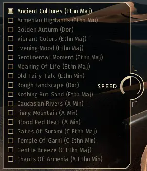 SONUSCORE Ancient Duduk Phrases- THEME SELECTION BAR
