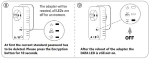 hama 00053307 Socket Powerline 600 Mbps Set - Setting up encryption
