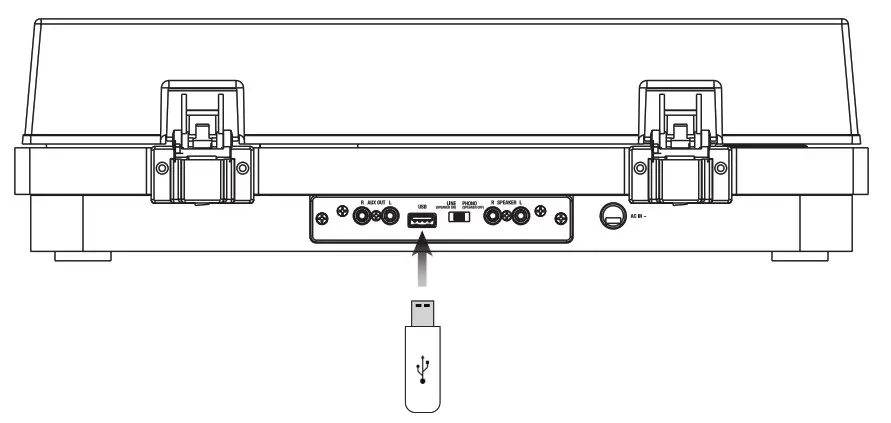 iLIVE ITTB751DW Turntable with Stereo Speaker- Recording