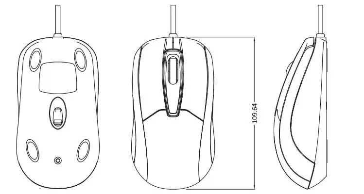perixx PERIMICE-209 3 Button USB Wired Mouse fig1
