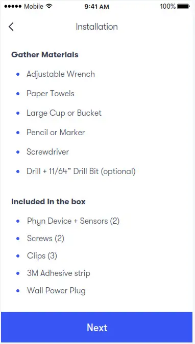 PHYn PHYCF009 Smart Water Assistant - Onboarding Installatin 3